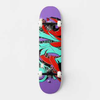 Graffiti Vibes Skateboarddäck Mini Skateboard Bräda 18,5 Cm