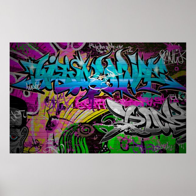 Graffiti wall artgraffiti,art,wall,grafiti,g poster (Framsidan)
