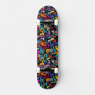Graffiti Wall Mini Skateboard Bräda 18,5 Cm