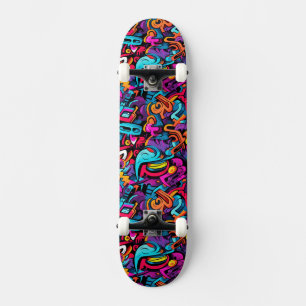 Graffiti Wall Mini Skateboard Bräda 18,5 Cm