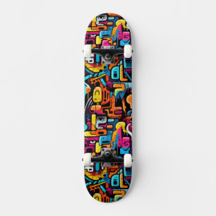 Graffiti Wall Mini Skateboard Bräda 18,5 Cm