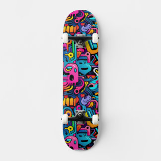 Graffiti Wall Mini Skateboard Bräda 18,5 Cm