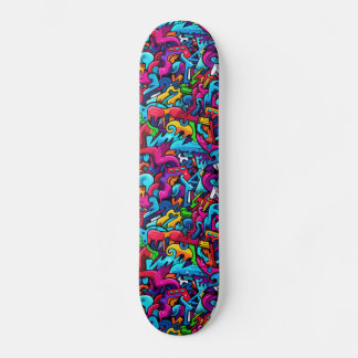 Graffiti Wall Mini Skateboard Bräda 18,5 Cm