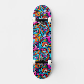 Graffiti Wall Mini Skateboard Bräda 18,5 Cm