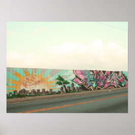 Graffiti wall poster