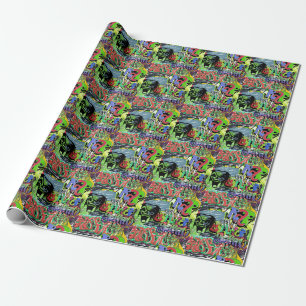 Graffiti Wall: Urban Hip hop Presentpapper