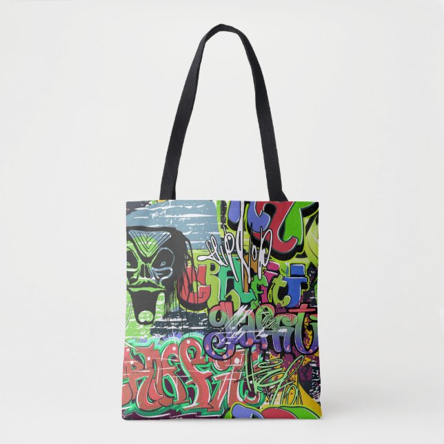 Graffiti Wall: Urban Hip hop Tygkasse (Framsida)