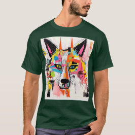 Graffiti Wolf Urban Street‑Art Varg T Shirt