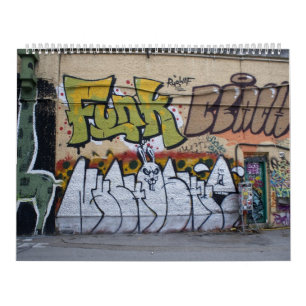 Graffitis at Donaukanal Wien Austria 2023 Kalender
