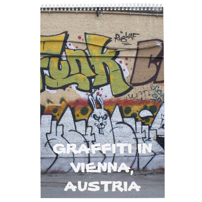 Graffitis in Wien Austria 2023 Kalender (Omslag)