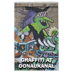 Graffitis in Wien Austria Kalender