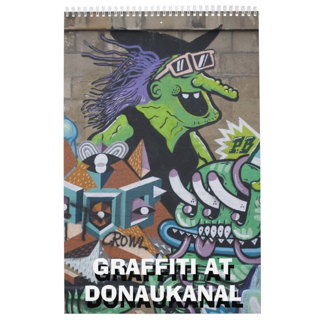 Graffitis in Wien Austria Kalender (Omslag)