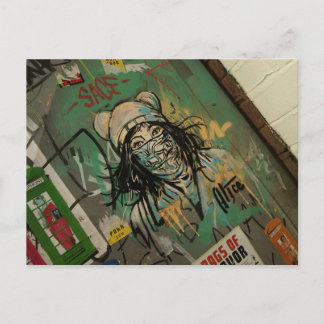 Graffitti och Wall Art art, City Center Mester Vykort