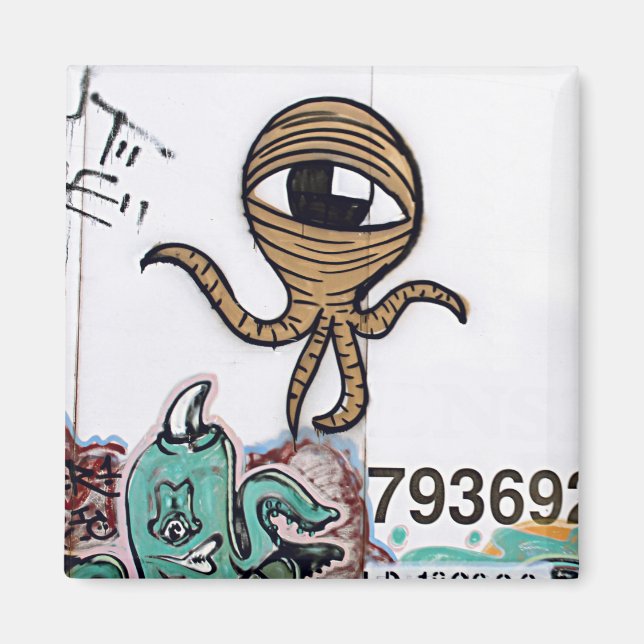 Graffitti Utomjordingars Magnet (Framsidan)