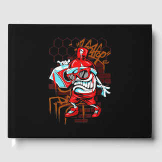 Grafi Art Spray Paint Urban Hip hop Music Älskare Gästböcker