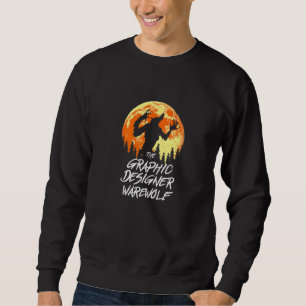 Grafic Er Werevargen Halloween Graphic Artist S. Lång Ärmad Tröja
