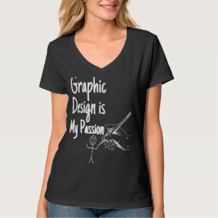 Grafik är min passion Stick Man Designer 1 T Shirt
