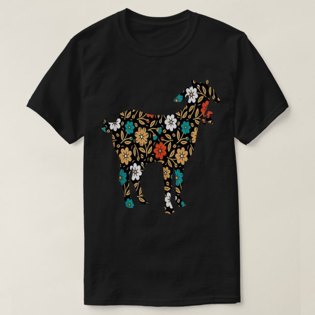 Grafik av hongetter för Blommigt av getter för fli T Shirt (Design framsida)