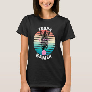 Grafik av Zebra Gamer för spelbarn T Shirt