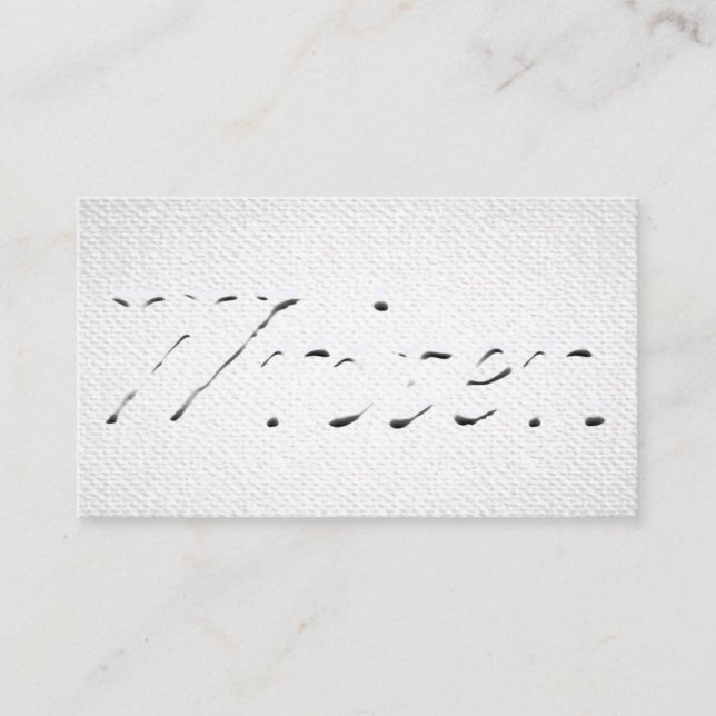 Grafik "Embossed Tittar" för skrivare Visitkort (Framsida)