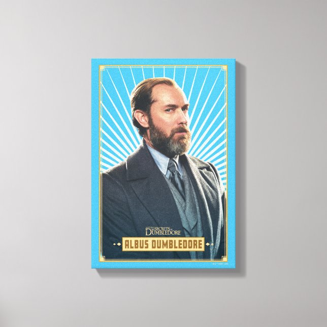 Grafik för Albus Dumbledore-tecken Canvastryck (Framsida)