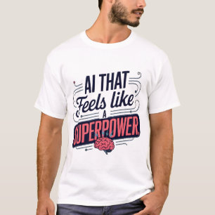 Grafik för artificiell intelligens - supermakt t shirt