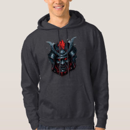 Grafik för färgkort från Samurai-Warrior-mask Hoodie
