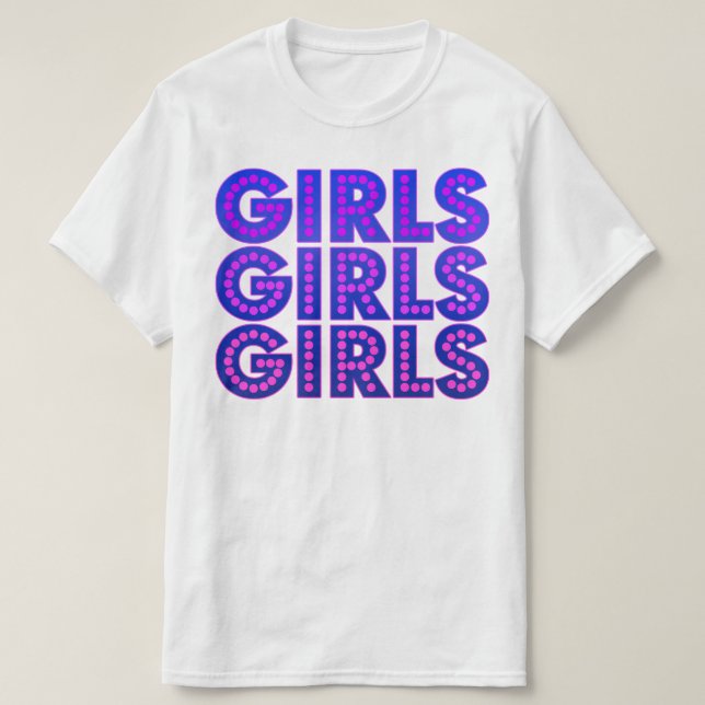 Grafik för flickor flickor t shirt (Design framsida)