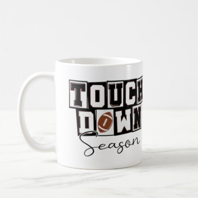 Grafik för 🏈 för slutsäsongsgrafik kaffemugg (Vänster)