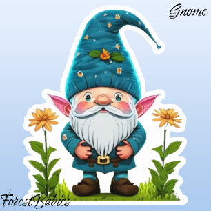 Grafik för Gnome Whimsical Cute Adsible Gonk Teckn Klistermärken