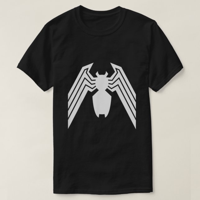 Grafik för klassisk Logotyp i Marvel Venom  T Shirt (Design framsida)