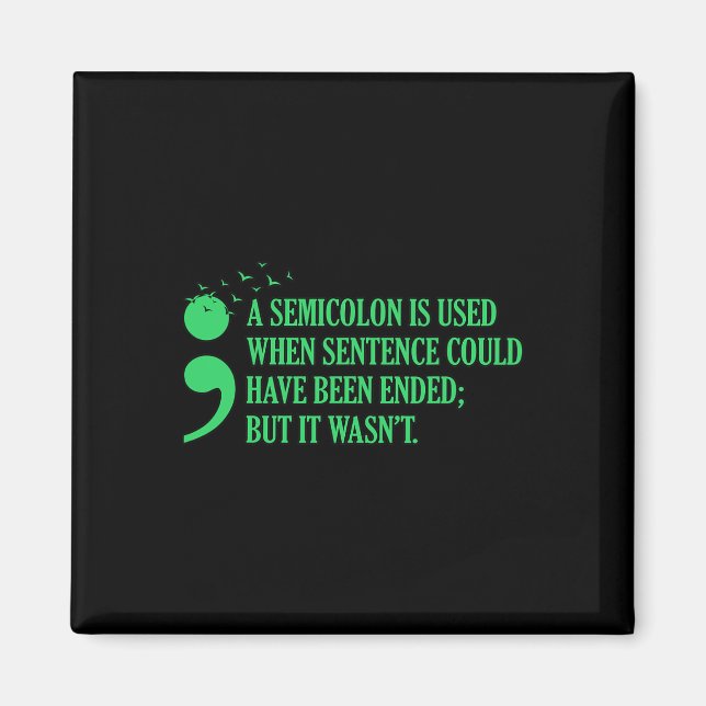 Grafik för ökad medvetenhet om psykisk hälsa magnet (Framsidan)