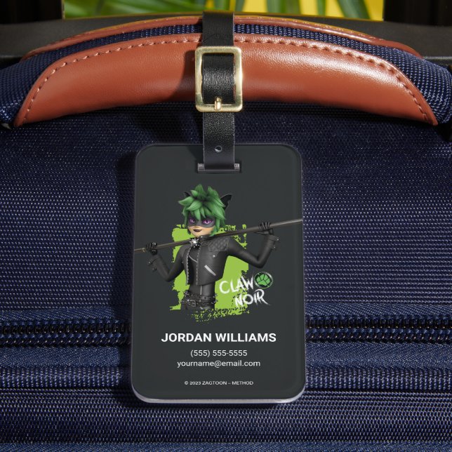 Grafik för reflexliknande återversa Klo-tecken Bagagebricka (Framsida Insitu 2)