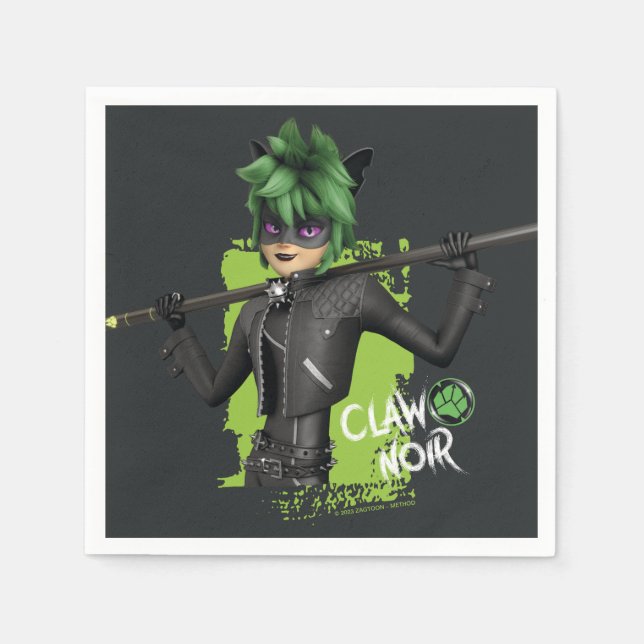 Grafik för reflexliknande återversa Klo-tecken Pappersservett (Framsidan)