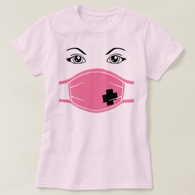 Grafik för Rosa av medicinsk mask Tröja (Design framsida)