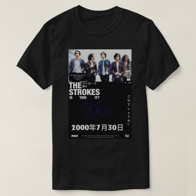 Grafik: Logotypen Strokes Music Sten Band T Shirt (Design framsida)