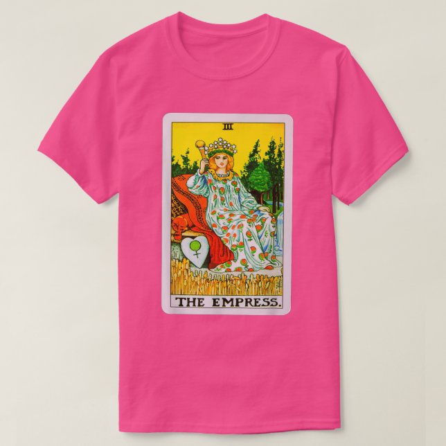 Grafik med Empress Tarot Card T Shirt (Design framsida)