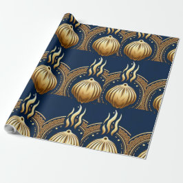 grafik med gyllene abstrakter presentpapper