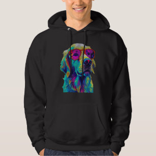 Grafik med gyllene återgivningsglas för nerd-glas hoodie