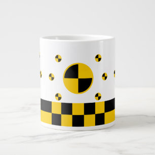 Grafik med kraschmärken jumbo mugg