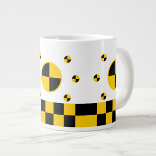 Grafik med kraschtest-markörer jumbo mugg