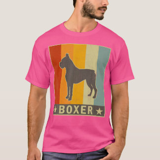 Grafik med tryckt Retro Boxer-Hund för pojkar flic T Shirt