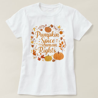 Grafik med Whimsical Pumpkin Spice Human Högers Gr T Shirt