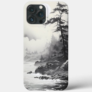 Grafik mellan Beach och Forest Bläck Stil