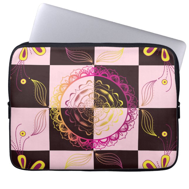 Grafik, Mystic Checkerboard Laptop Fodral (Framsidan)