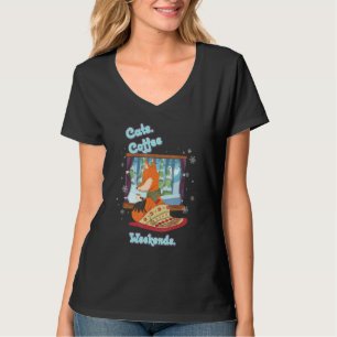 Grafik över kaffekaffe Helg Roliga meningar T Shirt
