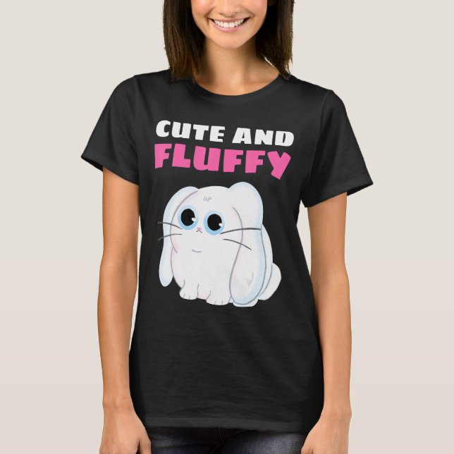 Grafik över Knubbig av Coola och fluffig T Shirt (Framsida)