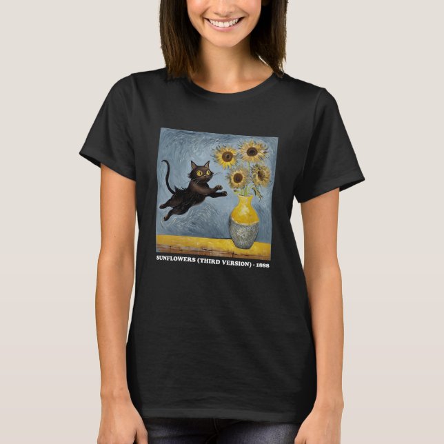 Grafik över solblommor i kassettdiagram t shirt (Framsida)
