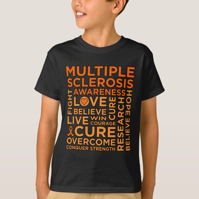 Grafik över stöd för ökad medvetenhet om Cure Mång T Shirt (Framsida)