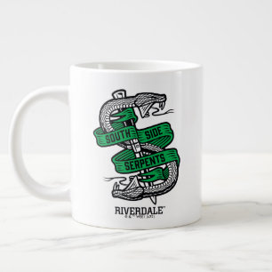 Grafik på södra sidan av servrar jumbo mugg